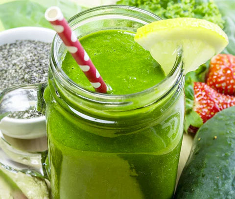 Herbal Booster Green Smoothie-Bowl-Popsicle